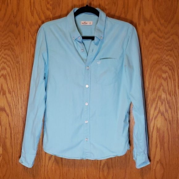 Hollister Other - Men's Aqua Hollister Button Down Shirt